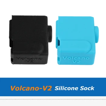 1 adet Mavi / Siyah Volkan V2 Silikon Çorap PT100 kartuş ısıtıcı Blok yalıtım örtüsü 24*20*11.5 mm 3D Yazıcı Parçaları