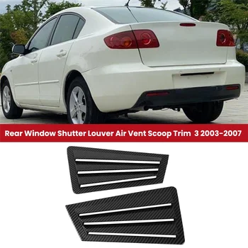 1 Çift Araba Arka Pencere Panjur ayar kapağı Mazda 3 2003-2007 için Yan Panjur Hava Firar Scoop Spoiler Saptırıcı Bir
