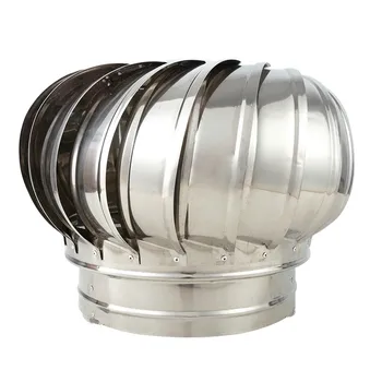 110 Tipi Bitmiş Paslanmaz Çelik Güçsüz Kukuletası Üfleme Topu Çatı Baca Borusu Üst ventilatör fan davlumbaz hava topu