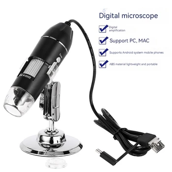 1600X3 İn 1 Arayüzü İle Taşınabilir Mikroskop Cep Telefonu Bilgisayar Dijital Mikroskop