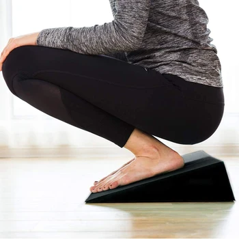 2 Adet Yoga Paspaslar, Ayarlanabilir Squat Rampa, eğim Kurulu Squat ve Deadlift için Gücünü Artırmak