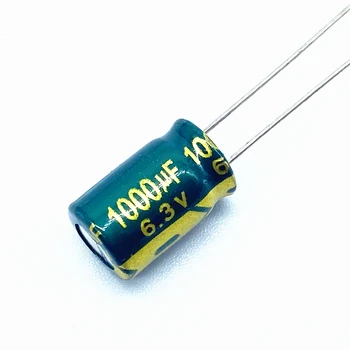 20 Adet / grup 8 * 12 Yüksek frekans düşük empedans Yüksek frekans düşük empedanslı alüminyum elektrolitik kondansatör 1000 Uf 6.3 V