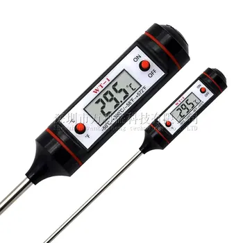 20 adet Wt-1 Kalem Kutusu Mutfak pişirme termometresi Prob Tipi Elektronik Dijital Sıvı barbekü yağı termometresi Gıda Termometre