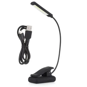6W led ışık Tek Kafa USB Kısılabilir Klip Okuma Lambası Laptop Notebook İçin Yatak Başlığı Masası Taşınabilir Gece Lambası