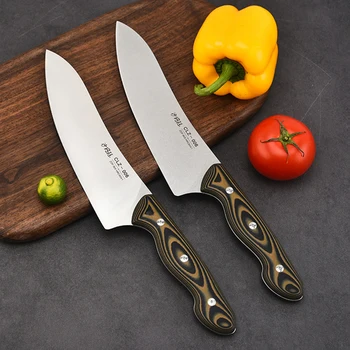 8 İnç Gyutou Bıçak Şefler Cleaver Sashimi Dilimleme Balık Suşi Tozu Çelik Bıçak Mutfak Bıçakları Pişirme Araçları G10 Kolu Messer
