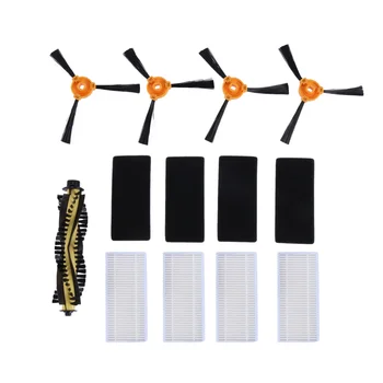 9 Paket Yedek Rulo Fırça Filtresi Yan Fırçalar için Neatsvor X500 Tesvor X500 robotlu süpürge Parçaları