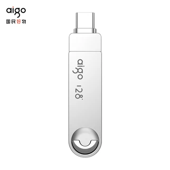 AİGO USB Tip C Flash USB sürücü 3.2 Kalem Sürücü Metal Pendrive 128 GB 64 GB Usb Sopa Memoria Cihazı Depolama Bilgisayar Cep Telefonu için