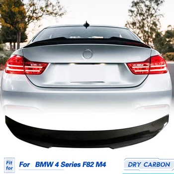 Araba Arka Bagaj Spoiler Kanat Kuru Karbon BMW 4 Serisi için F82 M4 Taban GTS Coupe 2-Door 2015-2020 Yarış Kuyruk Boot Kapak Kanat Dudak