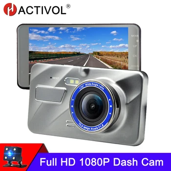 Araba dvr'ı Dash kamera Video kaydedici Dikiz Çift Kamera Full HD Araba Kamera 3.6 