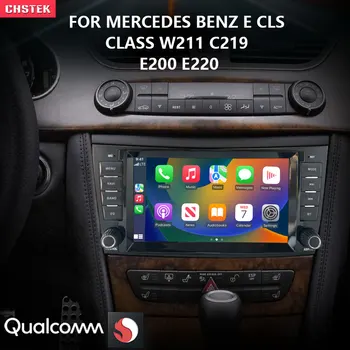 CHSTEK Qualcomm Araba Radyo Multimedya DVD Oynatıcı Medya Carplay WİFİ Mercedes Benz CLS Sınıfı C219 E Sınıfı W211 G Sınıfı W463