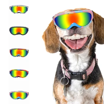 et Köpek UV koruma gözlükleri Gözlük Doggles Ayarlanabilir Açık Köpek Gözlük Köpekler Rüzgar Geçirmez Su Geçirmez Pet moda aksesuarları