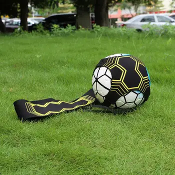 Futbol Kick Eğitmen Ayarlanabilir Futbol Topu Eğitim Naylon Kumaş Futbol Eğitmeni Solo Kemer Elastik Yardımcı fitness ekipmanları