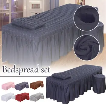 Güzellik masaj yatağı Tam Kapak masa örtüsü Delikli SPA Salonu Örtüsü Etek Yatak Örtüsü Ev Tekstili Levha Ürünleri Dekor 4 Boyutları