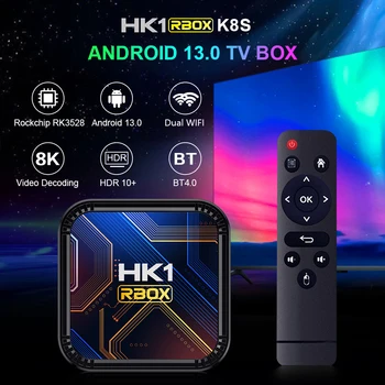 HK1 RBOX android 13 ıp akıllı set üstü tv kutusu 8K30Hz 4k K8S BT4. 0 + 2GB16GB android akıllı tv kutusu 2024 ispanya tv kutusu