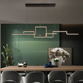 Iskandinav geometri Led kolye ışıkları aydınlatma oturma yemek odası ev dekor avizeler yatak odası mutfak Bar asılı lamba armatür