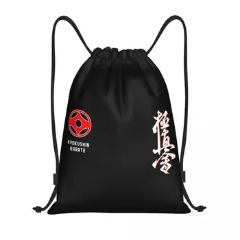 Karate Kyokushin büzgülü sırt çantası Kadın Erkek Spor Salonu Sackpack Katlanabilir Dövüş sanatları Eğitim Çantası Çuval
