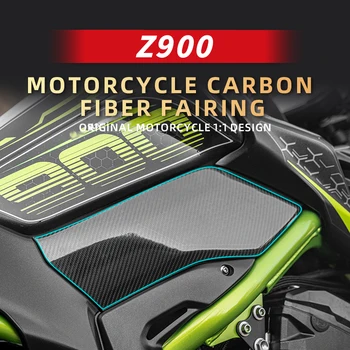 KAWASAKİ Z900 İçin kullanılan Karbon Fiber Koruyucu Dekorasyon Çıkartmaları Kitleri Motosiklet Aksesuarları Tamir Vücut Plastik Parçalar Alanı