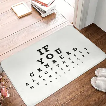 Komik Göz Testi Ön Kat Kapı giriş paspasları Kapalı Gözlükçü Optometrist Banyo Mutfak Paspas oturma odası halısı Halı