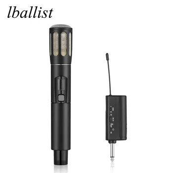 lballist UHF El Kablosuz Metal Mikrofon Dinamik Mikrofon Seti Alıcıları+ Verici karaoke amplifikatörü PA Sistemi