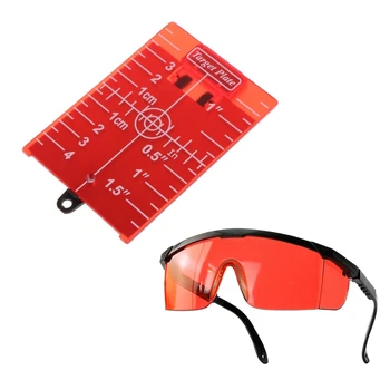 Manyetik Hedef Kart Plaka Seviyesi Aracı Döner Çapraz Çizgi Yatay Dikey Koruma Gözlüğü bardak takımı