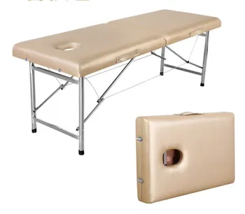 Masaj yatağı güzellik spa yatağı masaj masası katlanır taşınabilir paslanmaz çelik masaj yatağı