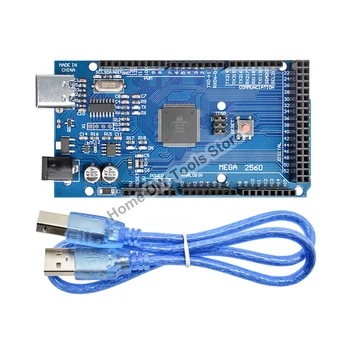 Mega 2560 R3 CH340G MEGA2560 R3 TİP-C USB Kurulu Geliştirme Kurulu Arduino için Kablo ile