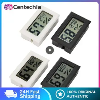 Minyatür Dijital LCD Ekran Kapalı Uygun Sıcaklık Sensörü Higrometre Termometre Higrometre