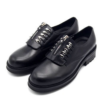 Moda erkek resmi ayakkabı Siyah Hakiki Deri Resmi erkek ayakkabıları Yüksek Top Yuvarlak burunlu ayakkabı erkekler için