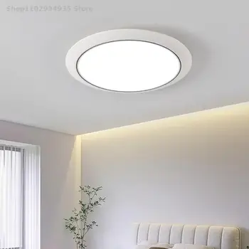 Modern Minimalist Led Avizeler Ultra ince Yuvarlak Oturma Odası yatak odası lambası Üç geçirmez Koridor Balkon Lambası tavan ışıkları