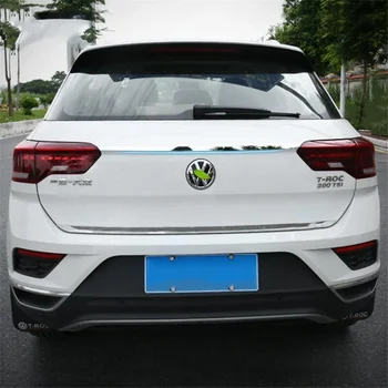 Paslanmaz Çelik Volkswagen VW T-Roc T Roc 2018 -2023 Araba Arka Bagaj Bagaj Kapağı Kapı Şeridi Streamer Dekorasyon Kapak Trim
