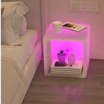Sehpalar Basit Modern Başucu Masa zemin lambası yatak odası mobilyası Çok fonksiyonlu depolama dolabı Moda Ve Çok Yönlü