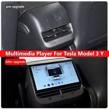 Tesla Modeli 3 Y Arka Klima Kontrol Ekranı Çok Fonksiyonlu Sistem Head Up Ekran Carplay Paneli Model 3 Model Y