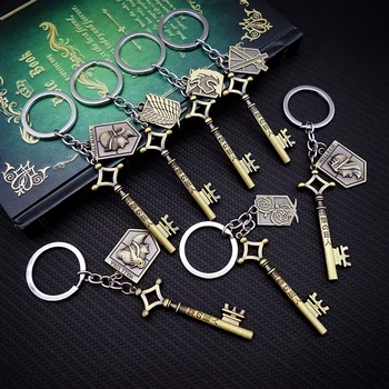 Titan Anahtarlık Anahtar Seti Anahtarlık Anahtarlıklar Erkekler için Anime Aksesuarları Araba Anahtarı halka kolye llaveros