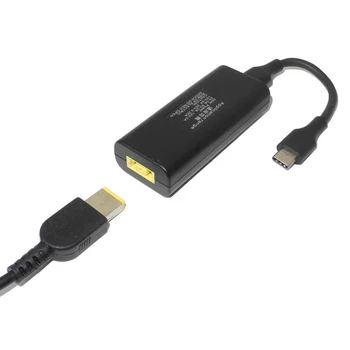USB Taşınabilir Kare Fiş Dişi C Tipi Çok Fonksiyonlu Dizüstü Dönüştürücü Güç Şarj Bağlayıcı Adaptörü Jack İçin Dayanıklı Lenovo
