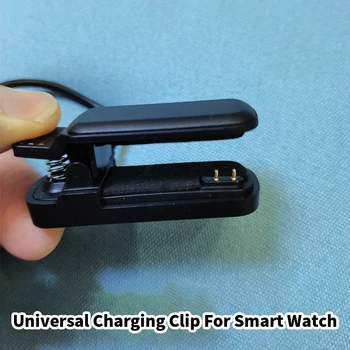 Yedek USB şarj aleti Fitbit ınspire için 2Pin Şarj Klip 4mm 3mm Evrensel şarj kablosu akıllı bilezik Bileklik