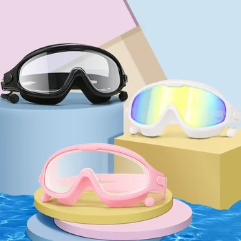 Yüzme gözlükleri Yetişkin Su Geçirmez Yüzmek dalış maskesi Gözlük UV Anti Sis Ayarlanabilir Oculos Espelhado Havuzu Su Sporları Gözlük