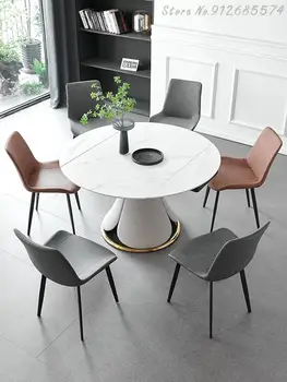 Özelleştirilmiş Modern Nordic ışık lüks yemek sandalyesi ev ekonomik restoran müzakere sandalye Net kırmızı sandalye italyan