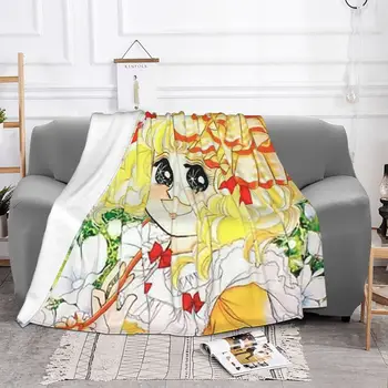 Şeker Şeker Anime Manga Battaniye Kadife Baskılı Anni 80 Kült Renk Sanat Süper Yumuşak Atmak Battaniye Kanepe Yatak Odası Yatak Örtüsü