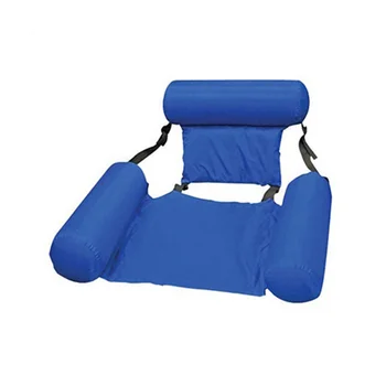 Şişme Şamandıra Satır Yüzen Sandalye Arkalığı Recliner Yüzen Yatak Kanepe Açık Şişme Yüzme Yüzen Sandalye